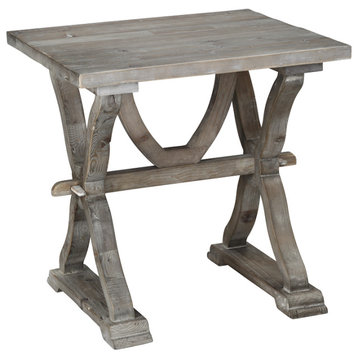 (Mh) Colette Side Table, White-Wash