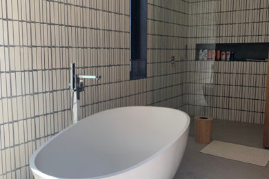Bathroom - transitional bathroom idea in Nancy