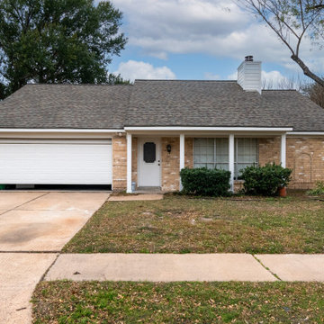 Brick Home Refresh with Hardie Siding, Fascia, Soffit, and Modern Column Replace