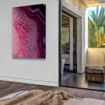 "Purple Ice" Painting Print on Wrapped Canvas