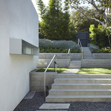 Outside handrails and gate