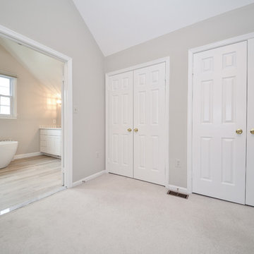 Builder's Grade Master Bath Becomes Bright, White Spa