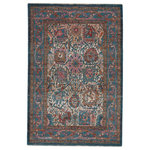 Vibe by Jaipur Living - Vibe by Jaipur Living Romilly Oriental Area Rug, Teal/Rust, 9'6"x12'7" - Inspired by the vintage perfection of sun-bathed Turkish designs, the Myriad collection is warm and inviting with faded yet moody hues. The Romilly area rug boasts a vibrant, updated traditional motif that makes a bold statement in teal, rust, pink, and golden tones. This power-loomed rug features a plush and durable blend of polyester and polypropylene, lending the ideal accent to high-traffic spaces.