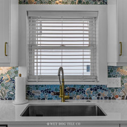 Beachfront Kitchen Mosaic Tile Backsplash Mural - Wall And Floor Tile