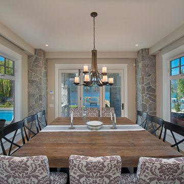 Dining Room Feature Wall – Lakeside Getaway