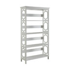 Convenience Concepts Omega 5 Tier Bookcase, White, White