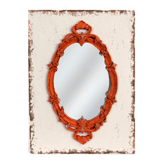 Red Wall Mirror red wood frame mirror mirrors | houzz Red Wall Mirror red wood frame mirror mirrors | houzz