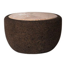 Magma Marble and Cork Coffee Table, Wide