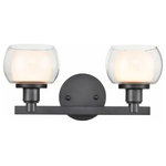 Innovations Lighting - Innovations Lighting 330-2W-BK-CLW Cairo, 2 Light Bath Vanity In y S - Innovations Lighting Cairo 2 Light 15 inch Black BCairo 2 Light Bath V BlackUL: Suitable for damp locations Energy Star Qualified: n/a ADA Certified: n/a  *Number of Lights: 2-*Wattage:60w Halogen bulb(s) *Bulb Included:No *Bulb Type:Halogen *Finish Type:Black