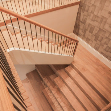 Project #81 | Modern Staircase with Integrated Seating