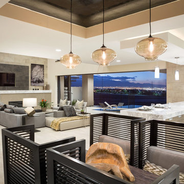 Custom Design - Great Room - New American Home 2015
