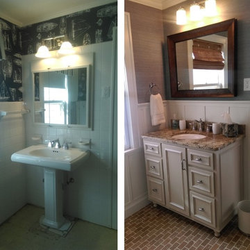 Bathroom Remodel Noce 2x4 Floor
