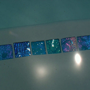 Aqua Glass Tile Pool with Jewel Accents- Maryland