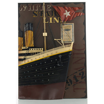 Titanic Front Bow 3D Painting Handcrafted metal Decor