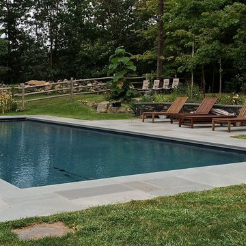 Gunite Pool With Automatic Pool Cover