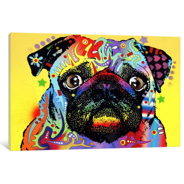 "Pug" Wrapped Canvas Art Print, 40x26x1.5