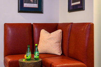 Home bar - industrial home bar idea in Cincinnati