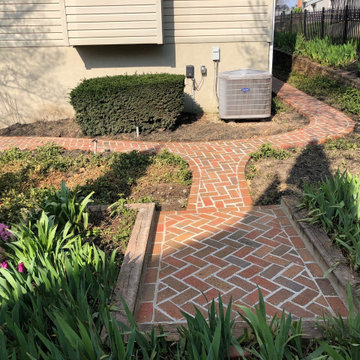 Brick Paver Driveway, Steps, Patio, Herb Garden, and Walkway in Bethesda MD