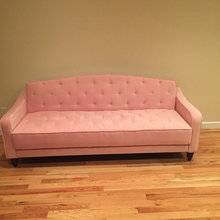 pink sofa