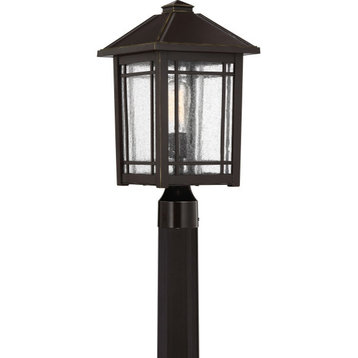 Quoizel CPT9010PN Cedar Point 1 Light Outdoor Lantern in Palladian Bronze