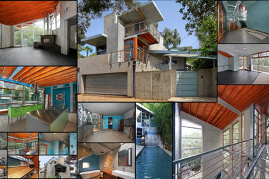 Inspiration for a large industrial home design remodel in Los Angeles
