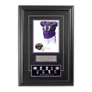 NFL Baltimore Ravens 2000 uniform original art – Heritage Sports Art