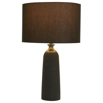 Brown Cement Modern Table Lamp, 23x14x14 050226