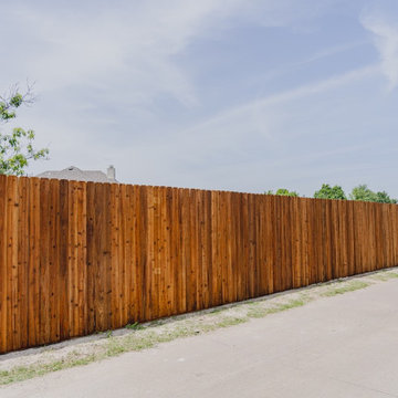 Side By Side Cedar Fence Replacement