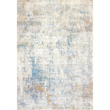 Valley Modern Area Rug, Gray/Blue, 2'X3'11"
