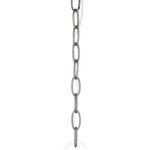 Progress Lighting - Chain 9 Gauge, Galvanized Finish - Ten feet of 9 gauge chain in Galvanized finish. Solid chain permits installation of chain-hung fixtures on high ceilings. Maximum fixture weight 50 lbs.