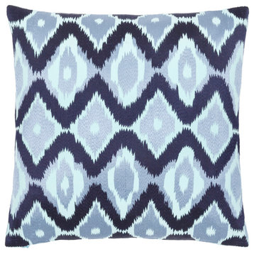 Ikat Luxe 22"H x 22"W Pillow Kit, Polyester Insert