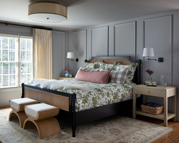 Transitional Bedroom by Lee Waters Design