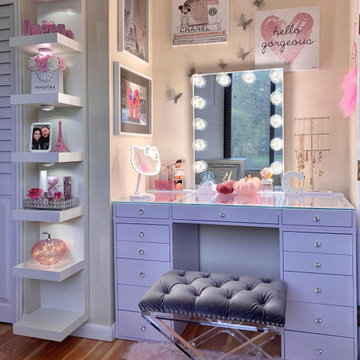 Hollywood Glow XL Vanity Mirror, Glossy White