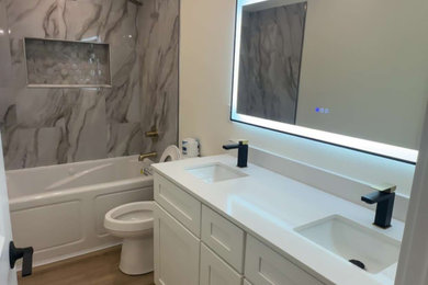 Inspiration for a modern bathroom remodel in Other
