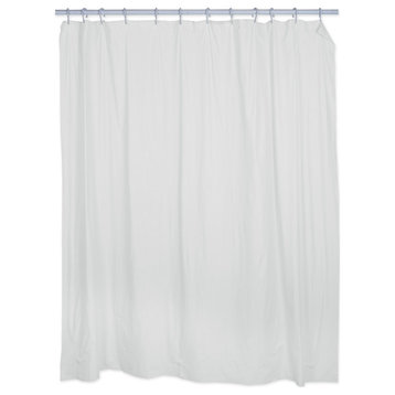 Solid White Shower Curtain Liner