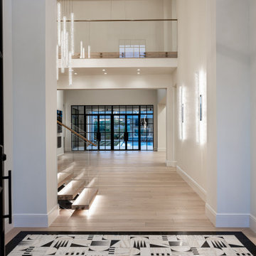 Entryway with Sculptural Lighting