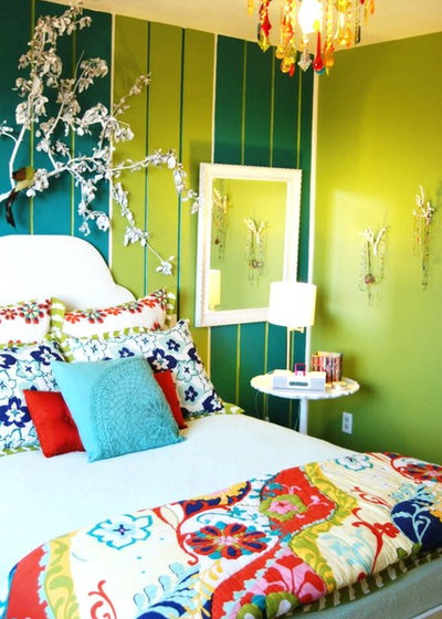 Eclectic Bedroom by Judith Balis Interiors
