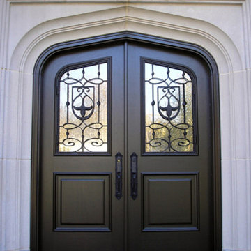 WOOD + WROUGHT IRON