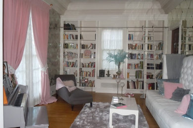Living room - eclectic living room idea in Atlanta