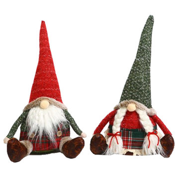 9" Country Gnomes, 2-Piece Set
