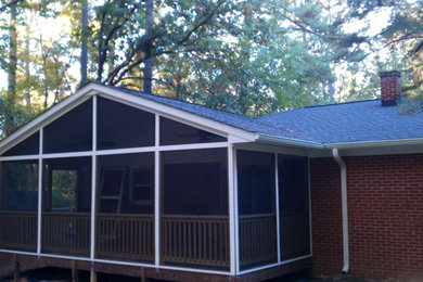 Chapel Hill project - New roof, screen porch, new gutters, & new gutter covers