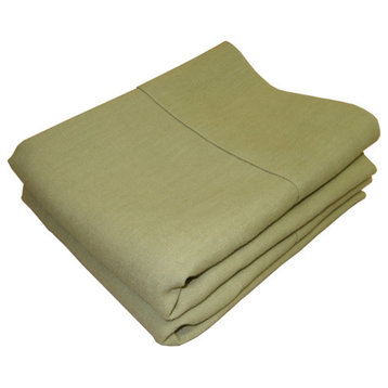 Linen Pillowcase Set of 2, Mint 39"x20" King Size