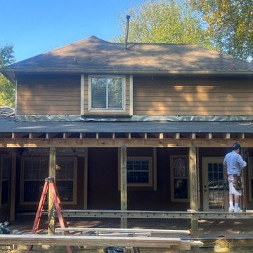Trex Deck Build, Shed Roof Porch Install, and Door Replacement in Alpharetta, GA