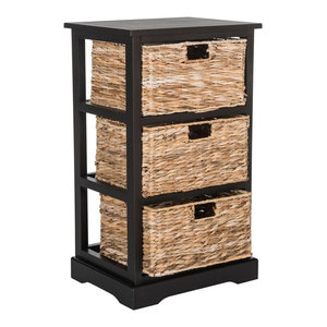 Safavieh Vedette 5 Wicker Basket Storage Chest Vedette 17 3 Inch