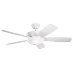Kichler Lighting - Kichler Lighting 300251NI Skye - 54" Ceiling Fan with Light Kit - Perfect for areas that need additional illumination, this 5 blade 54 inch Skye LED ceiling fan comes with a down light and an uplight. The wide blades allow for excellent air flow, while the stylish sleek Brushed Nickel design keeps the ceiling fan relevant and modern.Assembly Required: TRUE Canopy Included: TRUE