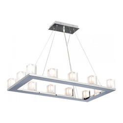 PLC 12 Light Pendant Glacier Collection 3488 - Pendant Lighting