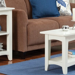 White Coffee and End Tables, Sand Couch, Traditional Living Room - Products