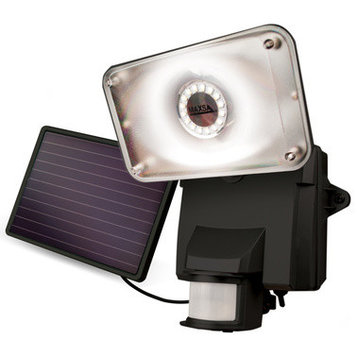 Maxsa Bright Motion-Activated Solar Security Light, Silver, Black