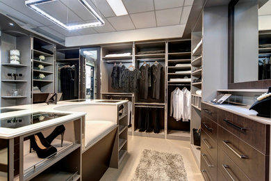 Photo of a contemporary storage and wardrobe in Perth.