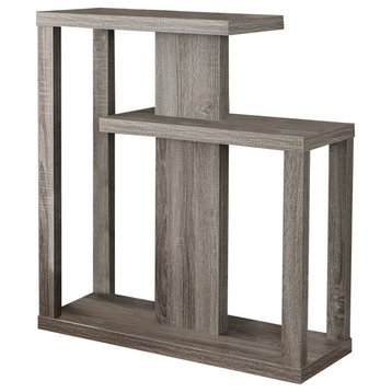 HomeRoots 11.75" x 31.5" x 34" Dark Taupe Finish Hall Console Accent Table